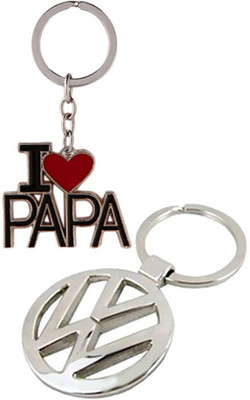 

Alexus Papa And Volkswagon Key Chain(Silver)
