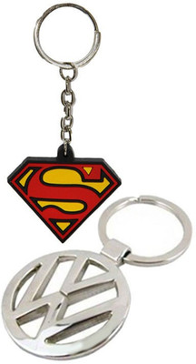 

Alexus Superman And Volkswagon Key Chain(Silver)