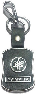 

Aura Yamaha Metal & Leather Imported Locking Key Chain(Black, Silver)