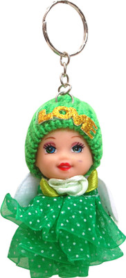

Oyedeal Cute Doll with Polka Dots Dress KYCN1867 Key Chain(Multicolor)