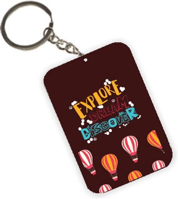 

The Crazy Me Explore Dream Discover Key Chain(Multicolor)