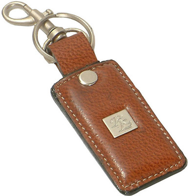 

Walletsnbags Pdm Rect Keychain Key Chain(Brown)