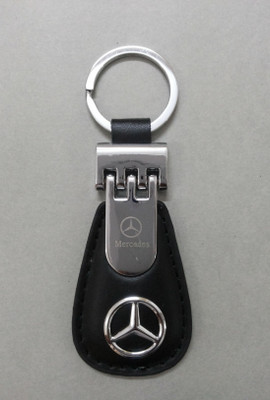 

Oyedeal Mercedes Oval Shaped Leather Key Chain(Black)
