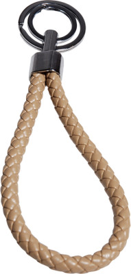 Oyedeal Braided Nylon Rope Key Chain(Beige)