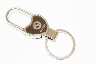 

Aura BMW Heart Shape Logo Metal Locking Key Chain(Multicolor)
