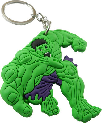 

Techpro Double sided Rubber Superhero Angry Hulk Key Chain(Multicolor)
