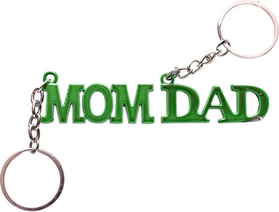 

Oyedeal Mom and Dad Key Chain(Green)