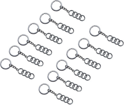 

Parrk Audi Metal Ring Car PK12 Key Chain(Silver)
