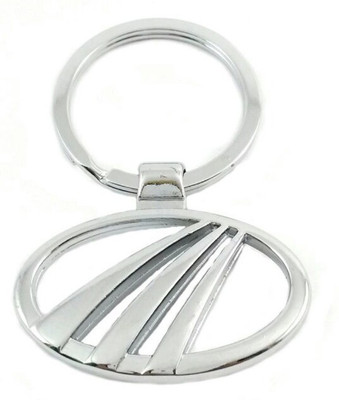 ADITYA TRADERS Classy Mahindra Logo Original Metal Attractive Key Chain(Silver)