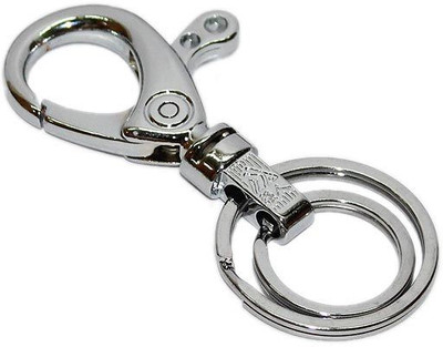

Aura Simple Full Metal Imported Hook Key Chain(Silver)