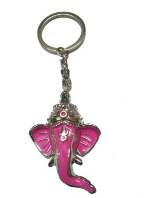 

City Choice Pink Ganesha Head Key Chain(Pink)