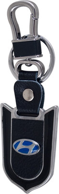 

Forty Creek Hyundai Shield Shaped Locking Key Chain(Black)
