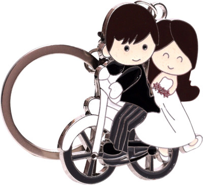 

Dealfinity Cycle Riding Couple Metal DKYCN1369 Key Chain(Multicolor)