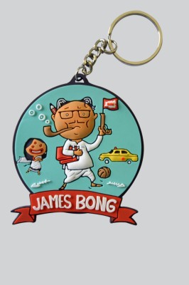 

Chimp James Bong Key Chain(Green)