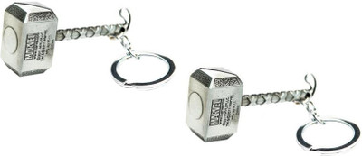 

Confident MVP366 Metal Silver Hammer set of 2 Key Chain(Silver)