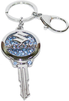

Aura Imported Maruti Suzuki Diamond Studded Key Chain(Blue)