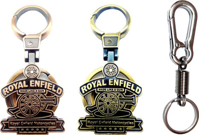

City Choice Combo of 2 Royal Enfield Bike Hook Locking Key Chain(Multicolor)