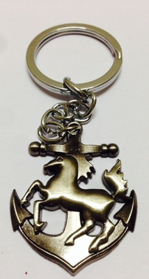

Hiyaa Unique Anchor & Horse Key Chain(Black)