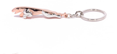 

Veevi Rose Gold Silver Jaguar Key Chain(Multicolor)