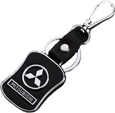 

TAG3 (Tm) Leather & Metal Logo For Mitsubishi Car Key Chain