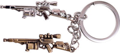 Oyedeal Dual AK 47 Full Metal Key Chain(Multicolor)