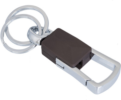 Gadge Hook In Metal Finish And Double Ring Key Chain