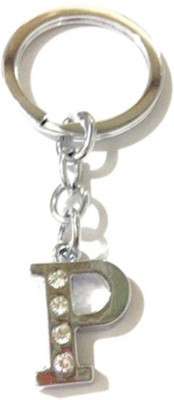 

Rashi Traders Alphabet P Chrome Key Chain(Silver)