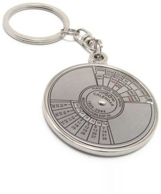 PARRK Calendar with Date Perpetual up-to 50 Years Key Chain(Silver)