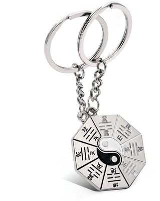 

Oyedeal Yin Yang Tai Chi Couple Key Chain(Silver)