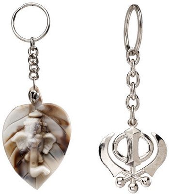 

Skyways Pack of 2 Key Chain(Silver, Gold)