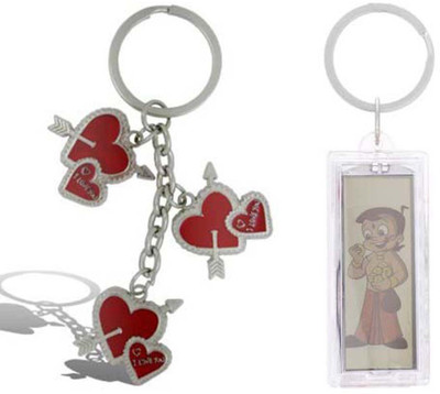 

Rashi Traders Arrow 3 Heart + Bhim Solar Key Chain(Silver)