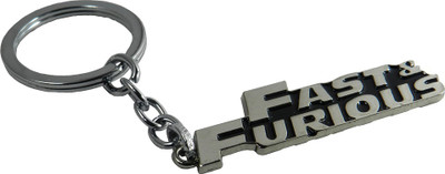 

Techpro Fast and furious Silver metal Key Chain(Multicolor)