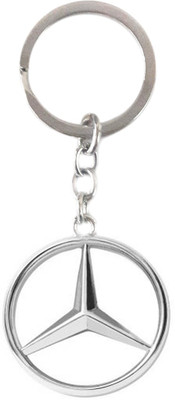 

Tech Fashion MERCEDES BENZ Car Logo Metal Chrome Finish Key Ring Gift -TF-608 Locking Key Chain(Silver)