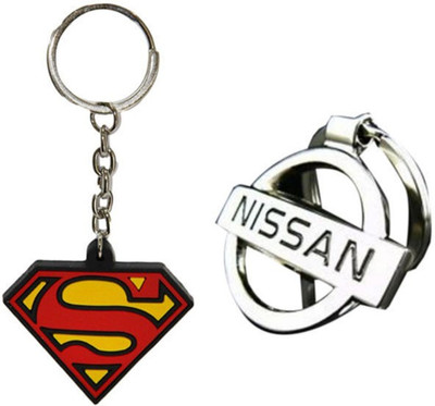 

Alexus Superman And Nissan Key Chain(Silver)