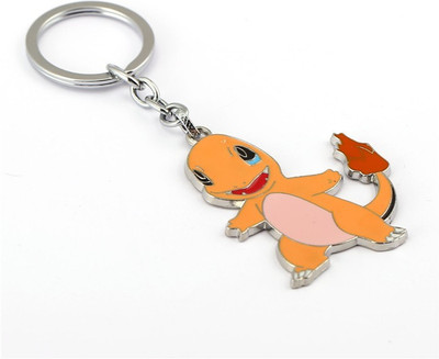 

Optimus traders Pokemon Go Charmander 3D metal Games Souvenir Key Chain(Orange)