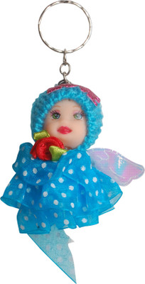 

Dealfinity Cute Doll with Polka Dots Dress DKYCN1865 Key Chain(Multicolor)