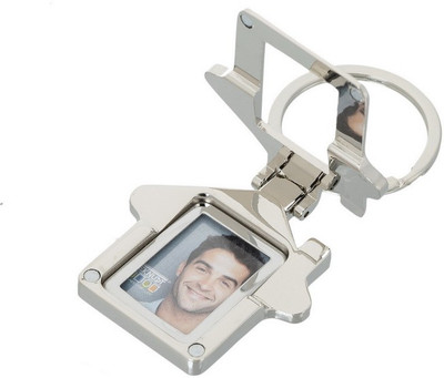 

Gadge HUT SHAPE KEYCHAIN WITH PHOTO FRAME AND MOBILE STAND (MAGNETIC) Key Chain(White)