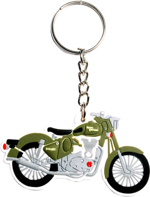 

Oyedeal Royal Enfield Bike Shape 3D Rubber Key Chain(Green)