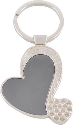 

Forty Creek Grey & Silver Heart Key Chain(Silver)