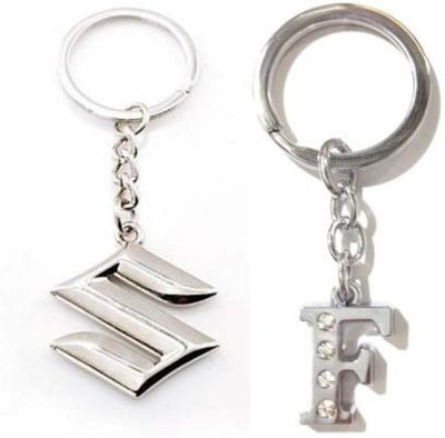 

Rashi Traders Maruti Suzuki & Alphabet F Key Chain(Silver)