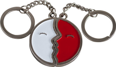 Forty Creek Couples With Red & White Key Chain(Red, Silver)