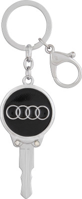 

JLT Premium Black Audi Metal Locking Key Chain(Black)