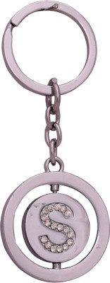 

Oyedeal KYCN834 Studded Revolving letter S Key Chain(Silver)