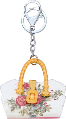 

Super Drool Yellow Designer Acrylic Handle Bag Locking Key Chain(Yellow)