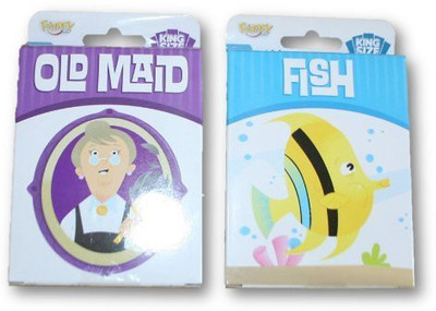 

Fundex King Size Set Of 2 Different Old Maid & Gofish(Multicolor)