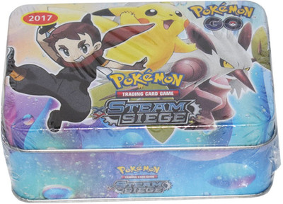 

Kiditos Pokemon XY Steam Siege Booster Box Trading Card Game - TIN(Multicolor)