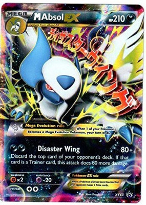 

Pokemon Mega Absol Ex Xy63 Foil Holo Promo Xy 63 M Absol Ex(Multicolor)