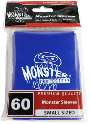 

Monster Protector Sleeves Sleeves Smaller Size Gloss Finish W/Logo Blue(Blue)