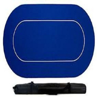 

Casinoite Blue Rubber Poker Felt Layout