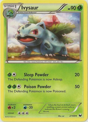 

Pokemon Ivysaur (2/108) Bw Dark Explorers(Green)